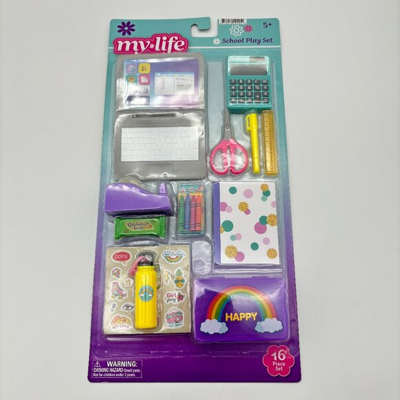 My Life As School Play Set for 18 Inch Dolls, Kids Accessories Toy NEW - Picture 1 of 2